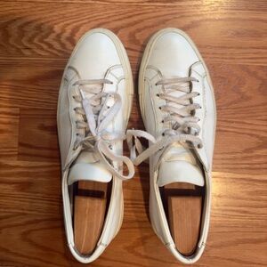 Common Projects Achilles Low White Leather Sneakers - Size EU 41 (US Men’s 8)